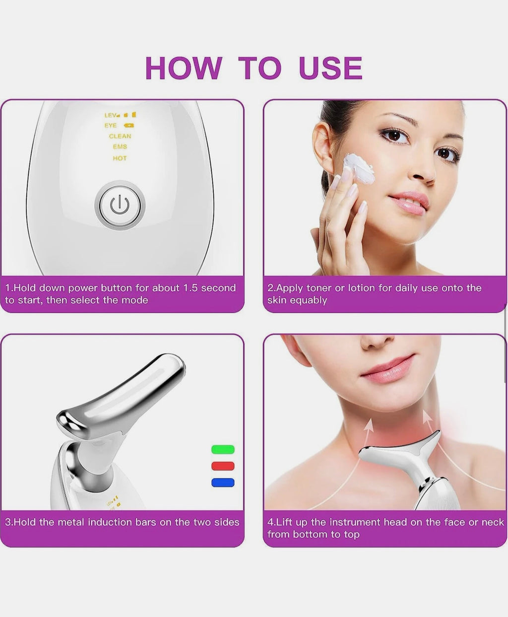 Neck Face Firming Wrinkle Removal Tool Skin Lift Device Double Chin Reducer Skin Rejuvenation Beauty Device for Face and Neck Lifting Skin Groomer