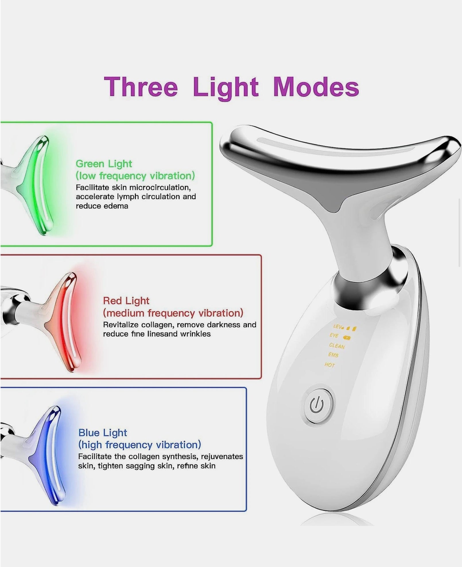 Neck Face Firming Wrinkle Removal Tool Skin Lift Device Double Chin Reducer Skin Rejuvenation Beauty Device for Face and Neck Lifting Skin Groomer