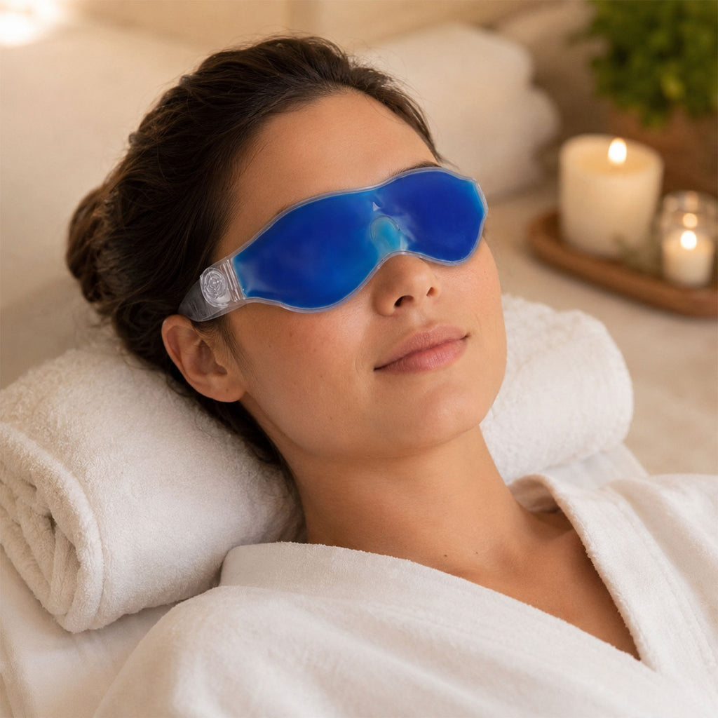 Small Blue Eye Mask Cooling Gel Mask For Relaxation Puffy Eyes Relief (1 Pc)